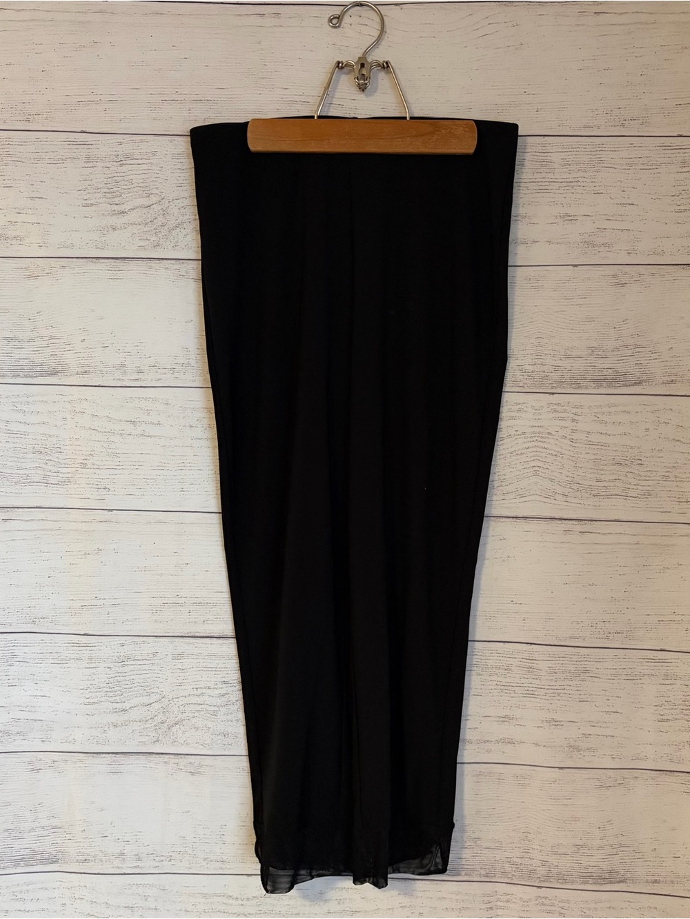 Sympli Canada Ankle Mesh Bottom Pants in Black.